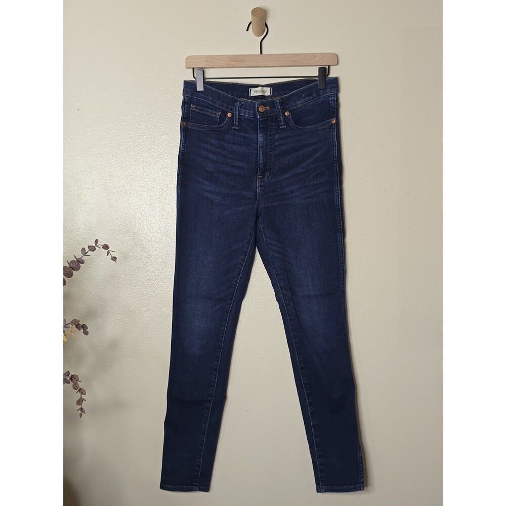 Madewell 10" High Rise Skinny Jeans Womens 28 Dark Wash Stretch Denim